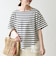 《予約》SHIPS any:〈洗濯機可能〉レース ヘム アシンメトリー ショートスリーブ TEE