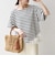 《予約》SHIPS any:〈洗濯機可能〉レース ヘム アシンメトリー ショートスリーブ TEE