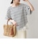 《予約》SHIPS any:〈洗濯機可能〉レース ヘム アシンメトリー ショートスリーブ TEE