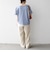 《予約》SHIPS any:〈洗濯機可能〉レース ヘム アシンメトリー ショートスリーブ TEE