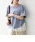 《予約》SHIPS any:〈洗濯機可能〉レース ヘム アシンメトリー ショートスリーブ TEE