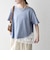 《予約》SHIPS any:〈洗濯機可能〉レース ヘム アシンメトリー ショートスリーブ TEE