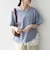《予約》SHIPS any:〈洗濯機可能〉レース ヘム アシンメトリー ショートスリーブ TEE