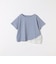 《追加予約》SHIPS any:〈洗濯機可能〉レース ヘム アシンメトリー ショートスリーブ TEE
