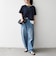 《予約》SHIPS any:〈洗濯機可能〉レース ヘム アシンメトリー ショートスリーブ TEE