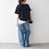 《予約》SHIPS any:〈洗濯機可能〉レース ヘム アシンメトリー ショートスリーブ TEE