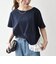 《予約》SHIPS any:〈洗濯機可能〉レース ヘム アシンメトリー ショートスリーブ TEE