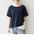 《予約》SHIPS any:〈洗濯機可能〉レース ヘム アシンメトリー ショートスリーブ TEE
