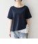 《予約》SHIPS any:〈洗濯機可能〉レース ヘム アシンメトリー ショートスリーブ TEE