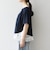 《予約》SHIPS any:〈洗濯機可能〉レース ヘム アシンメトリー ショートスリーブ TEE