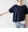 《予約》SHIPS any:〈洗濯機可能〉レース ヘム アシンメトリー ショートスリーブ TEE