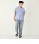SHIPS Colors:リンクス ジャカード Tシャツ◇