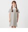 SHIPS any: レース カラー リボン 半袖 Tシャツ ワンピース <KIDS>