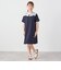 SHIPS any: レース カラー リボン 半袖 Tシャツ ワンピース <KIDS>