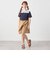 SHIPS any: レース カラー リボン 半袖 Tシャツ<KIDS>