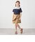 SHIPS any: レース カラー リボン 半袖 Tシャツ<KIDS>