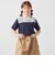 SHIPS any: レース カラー リボン 半袖 Tシャツ<KIDS>