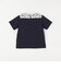 SHIPS any: レース カラー リボン 半袖 Tシャツ<KIDS>