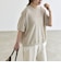 quaranciel:〈手洗い可能〉レースヘム ドルマン シアー ニット プルオーバー