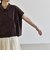 《予約》quaranciel:〈接触冷感/洗濯機可能〉天竺 フレンチスリーブ シャツ カットソー
