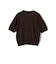 SHIPS Primary Navy Label:〈手洗い可能〉シルク リネン 半袖 カーディガン