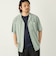 SHIPS Colors:〈接触冷感〉カット ジャカード オープンカラー シャツ