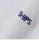 【WEB限定】SHIPS: マイクロ SHIPSロゴ Tシャツ