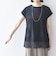 SHIPS Colors:〈手洗い可能〉フリンジ レース レイヤード TEE