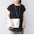 SHIPS Colors:〈手洗い可能〉フリンジ レース レイヤード TEE