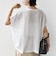 《予約》【WEB限定】シアー ワッフル スリット TEE