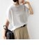 《予約》【WEB限定】シアー ワッフル スリット TEE
