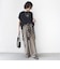 《予約》【WEB限定】シアー ワッフル スリット TEE