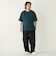 【WEB限定】SHIPS Colors:Wフェイス ニット襟 Tシャツ◇