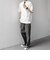 SHIPS any:〈洗濯機可能〉エアロ スケープ メッシュ 鹿の子 リブ Tシャツ◆