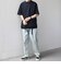SHIPS any:〈洗濯機可能〉エアロ スケープ メッシュ 鹿の子 リブ Tシャツ◆