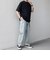SHIPS any:〈洗濯機可能〉エアロ スケープ メッシュ 鹿の子 リブ Tシャツ◆