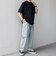 SHIPS any:〈洗濯機可能〉エアロ スケープ メッシュ 鹿の子 リブ Tシャツ◆