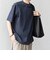 SHIPS any:〈洗濯機可能〉エアロ スケープ メッシュ 鹿の子 リブ Tシャツ◆