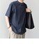 SHIPS any:〈洗濯機可能〉エアロ スケープ メッシュ 鹿の子 リブ Tシャツ◆