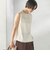 〈手洗い可能〉シルキー ツイル ノースリーブ ブラウス