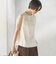 〈手洗い可能〉シルキー ツイル ノースリーブ ブラウス