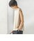 〈手洗い可能〉シルキー ツイル ノースリーブ ブラウス