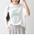 SHIPS any:〈洗濯機可能〉シアー 裏毛 ロゴ TEE