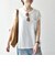 SHIPS any:〈洗濯機可能〉シアー 裏毛 クルーネック フレンチ スリーブ TEE