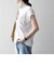 SHIPS any:〈洗濯機可能〉シアー 裏毛 クルーネック フレンチ スリーブ TEE