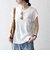 SHIPS any:〈洗濯機可能〉シアー 裏毛 クルーネック フレンチ スリーブ TEE