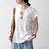 SHIPS any:〈洗濯機可能〉シアー 裏毛 クルーネック フレンチ スリーブ TEE