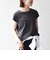SHIPS any:〈洗濯機可能〉シアー 裏毛 クルーネック フレンチ スリーブ TEE