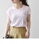 SHIPS any:〈洗濯機可能〉シアー 裏毛 クルーネック フレンチ スリーブ TEE