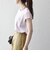 SHIPS any:〈洗濯機可能〉シアー 裏毛 クルーネック フレンチ スリーブ TEE